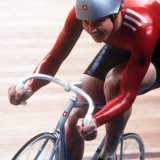 Robert Dill-Bundi lors de son titre olympique à Moscou en 1980 KEYSTONE/ANONYMOUS